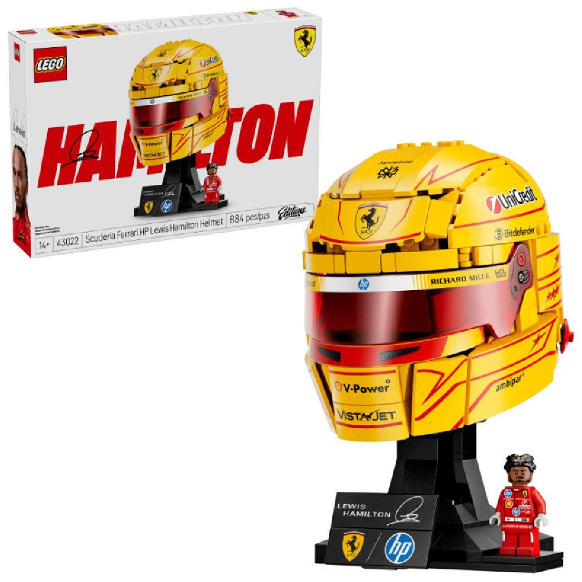 LEGO® Editions Scuderia Ferrari HP Lewis Hamilton Helmet (43022) LEGO® Editions Scuderia Ferrari HP Lewis Hamilton Helmet (43022)