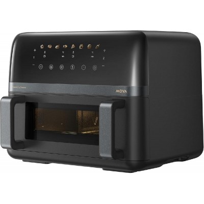 Mova FD20 Pro Aero Chef Air Fryer 9lt  Διπλός Κάδος & 360° Κυκλοφορία Αέρα black