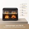 Mova FD20 Pro Aero Chef Air Fryer 9lt  Διπλός Κάδος & 360° Κυκλοφορία Αέρα black