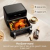 Mova FD20 Pro Aero Chef Air Fryer 9lt  Διπλός Κάδος & 360° Κυκλοφορία Αέρα black