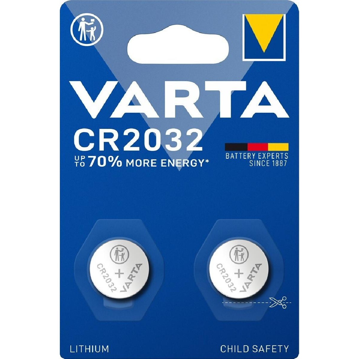 Lithium Battery Varta CR2032 3V 2τμχ Lithium Battery Varta CR2032 3V 2τμχ