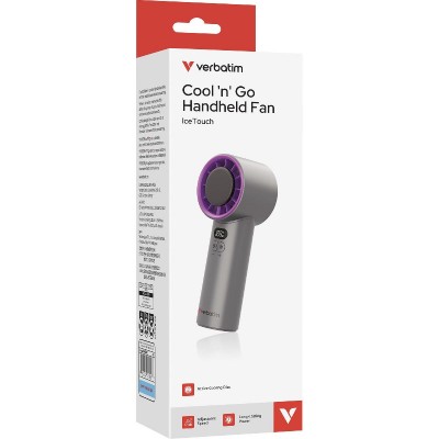 Verbatim Cool n Go IceTouch , επαναφορτιζόμενος ανεμιστήραςι χειρός 3600 mAh grey purple (32342)
