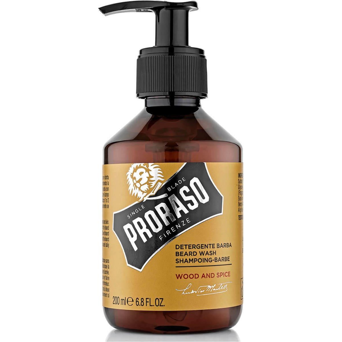 Proraso Wood & Spice Beard Wash 200ml | Σαμπουάν Γενιών με Ξυλώδες Άρωμα Proraso Wood & Spice Beard Wash 200ml | Σαμπουάν Γενιών με Ξυλώδες Άρωμα