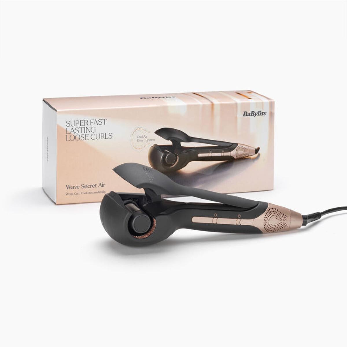 BaByliss C1900E Wave Secret Air αυτόματο ψαλίδι μαλλιών γιά μπούκλες black rose gold BaByliss C1900E Wave Secret Air αυτόματο ψαλίδι μαλλιών γιά μπούκλες black rose gold