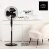 Taurus Greco 16CR Elegance ανεμιστήρας ορθοστάτης 40 cm 45 watt black