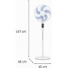 Rowenta Turbo Silence VU5450 Ανεμιστήρας Ορθοστάτης 32 watt 40cm white Rowenta Turbo Silence VU5450 Ανεμιστήρας Ορθοστάτης 32 watt 40cm white