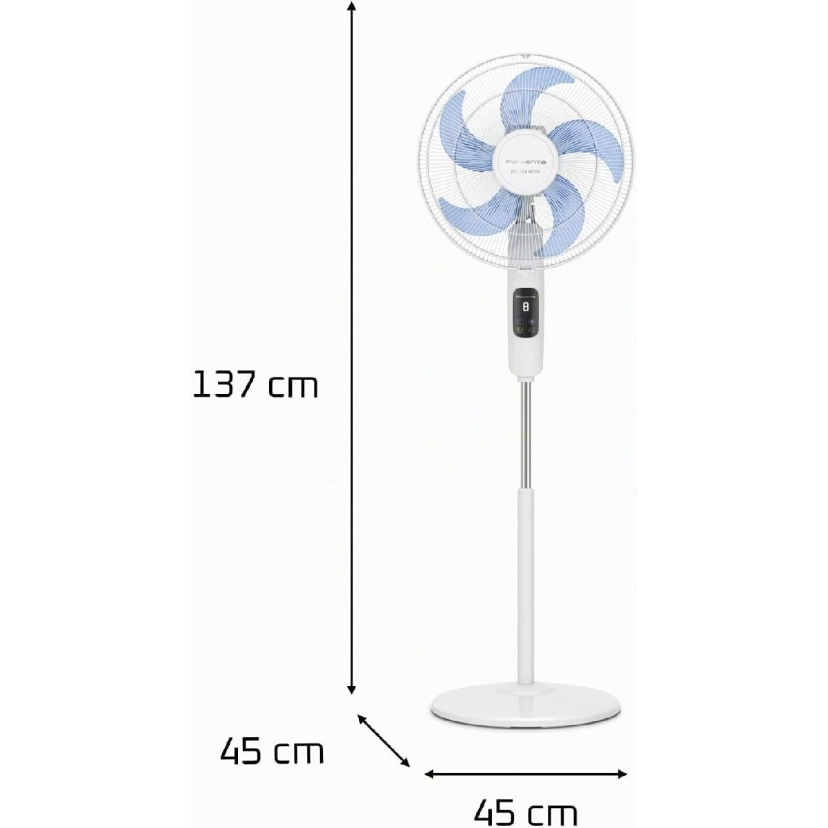 Rowenta Turbo Silence VU5450 Ανεμιστήρας Ορθοστάτης 32 watt 40cm white Rowenta Turbo Silence VU5450 Ανεμιστήρας Ορθοστάτης 32 watt 40cm white