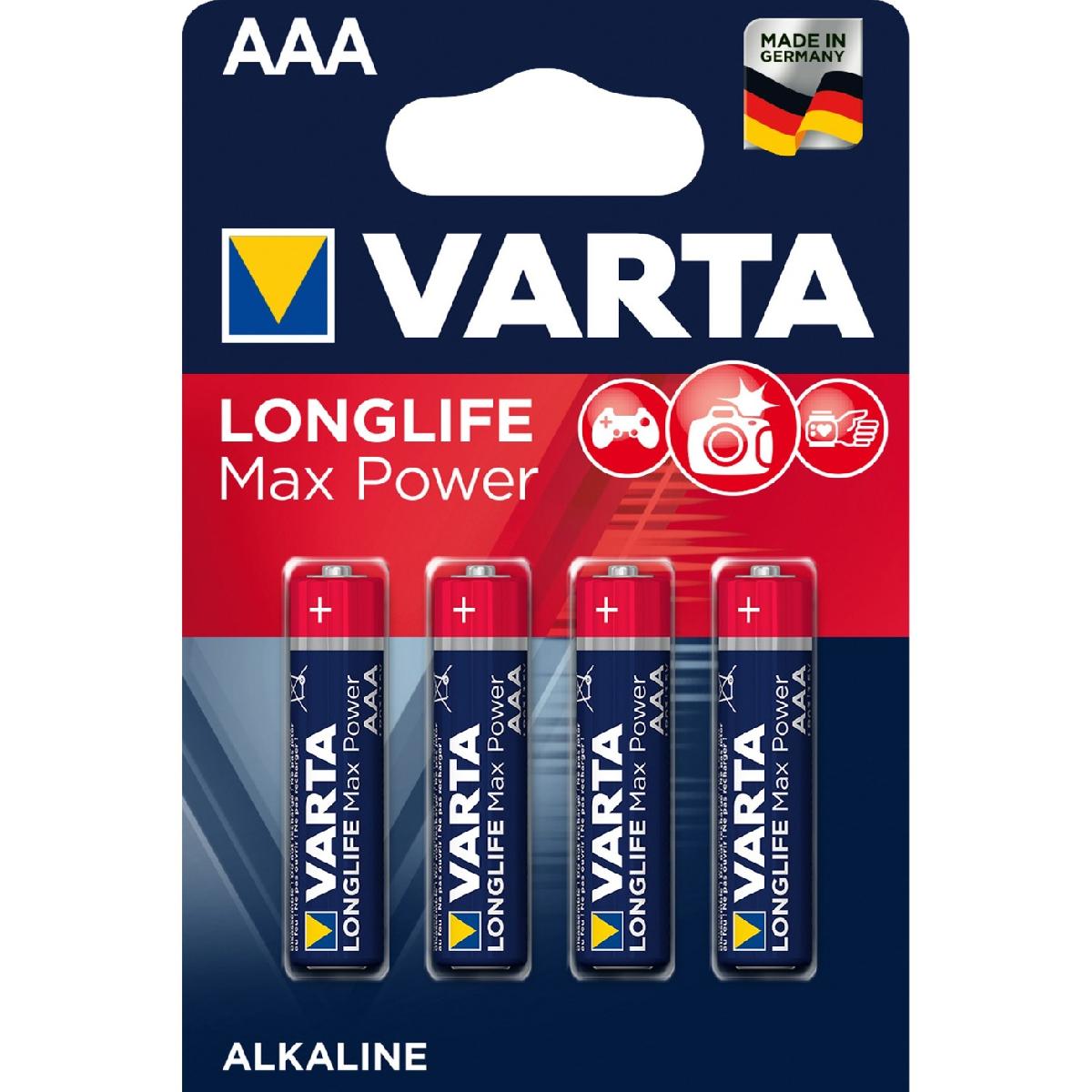 Varta Longlife Max Power AAA 1.5V batteries 4 τμχ