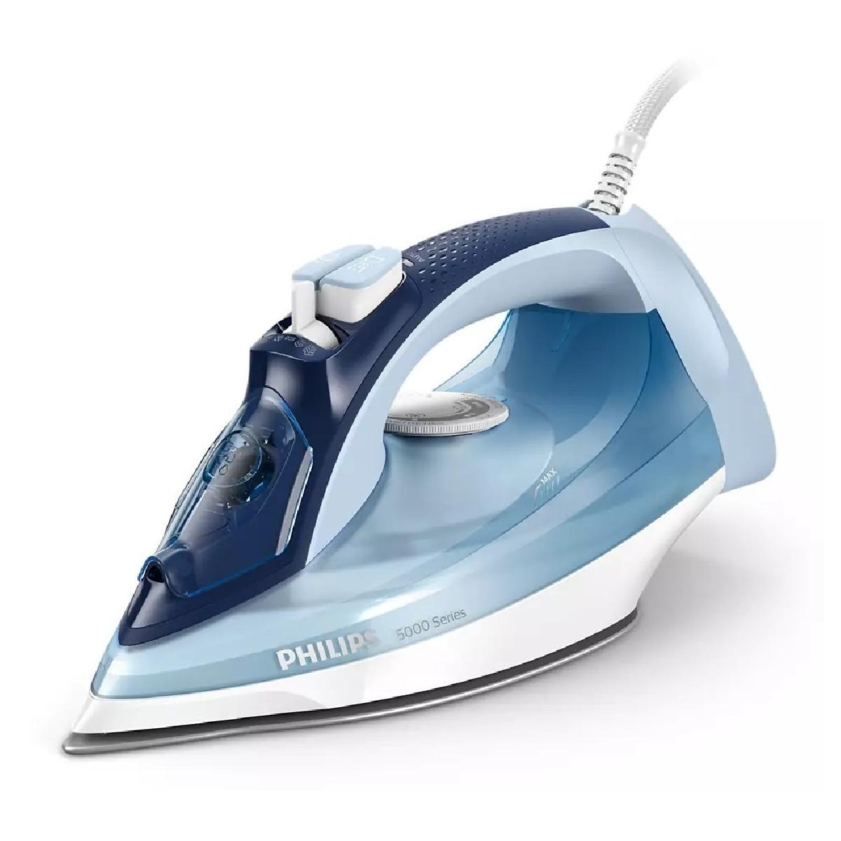 Philips DST5030/20 Steam iron 2400 watt white blue Philips DST5030/20 Steam iron 2400 watt white blue