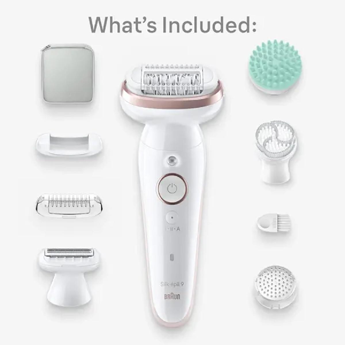 Braun Silk-epil Series 9 SES9-080 SkinSpa Αποτριχωτική Μηχανή white gold