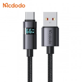 Mcdodo CA-6520 USB-A to Type-C 6A Data cable with horizontal LED 66W Mcdodo CA-6520 USB-A to Type-C 6A Data cable with horizontal LED 66W