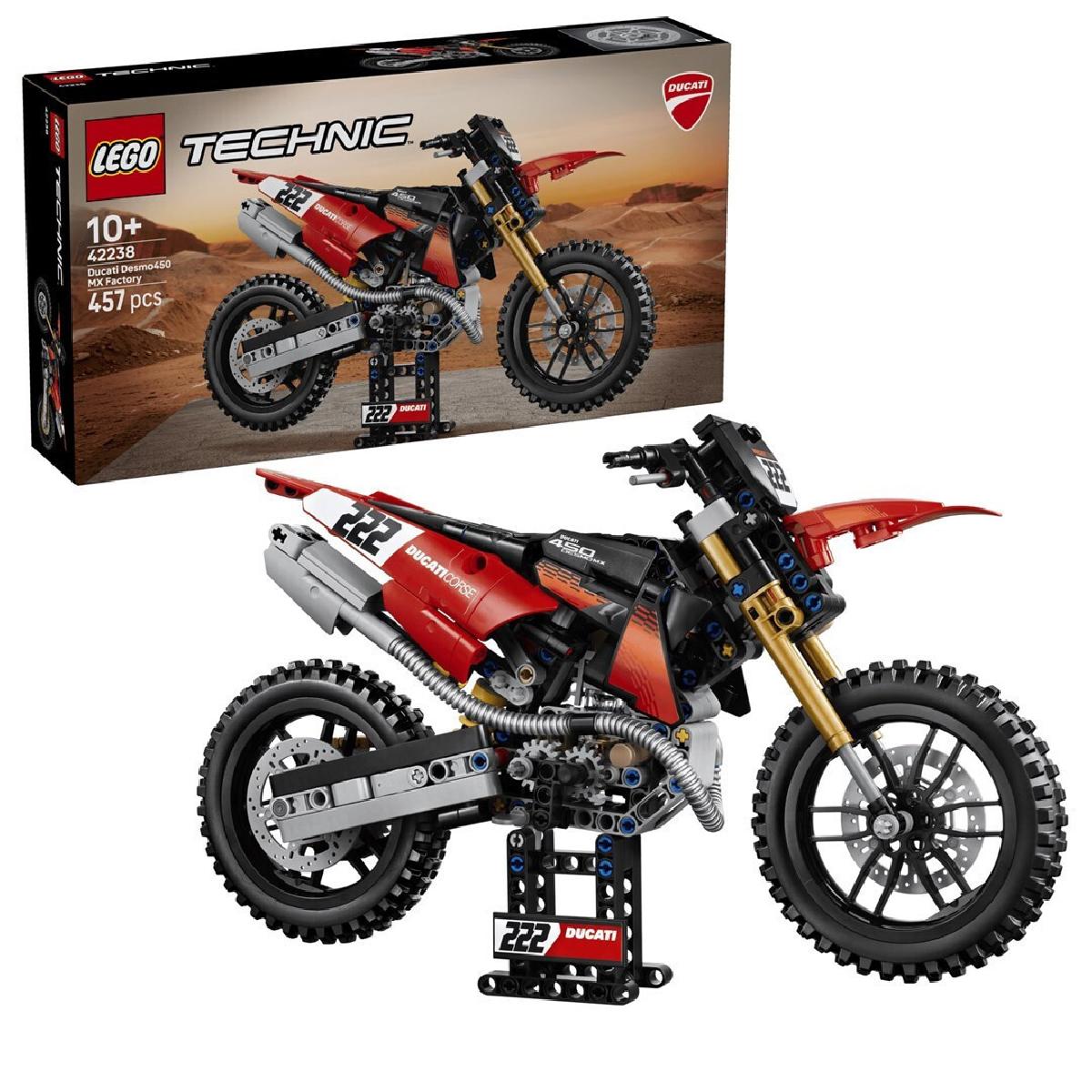LEGO® Technic Ducati Desmo450 MX Factory Motorcycle (42238)
