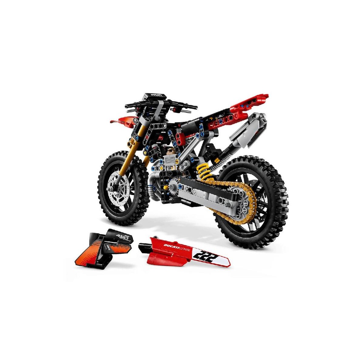 LEGO® Technic Ducati Desmo450 MX Factory Motorcycle (42238)