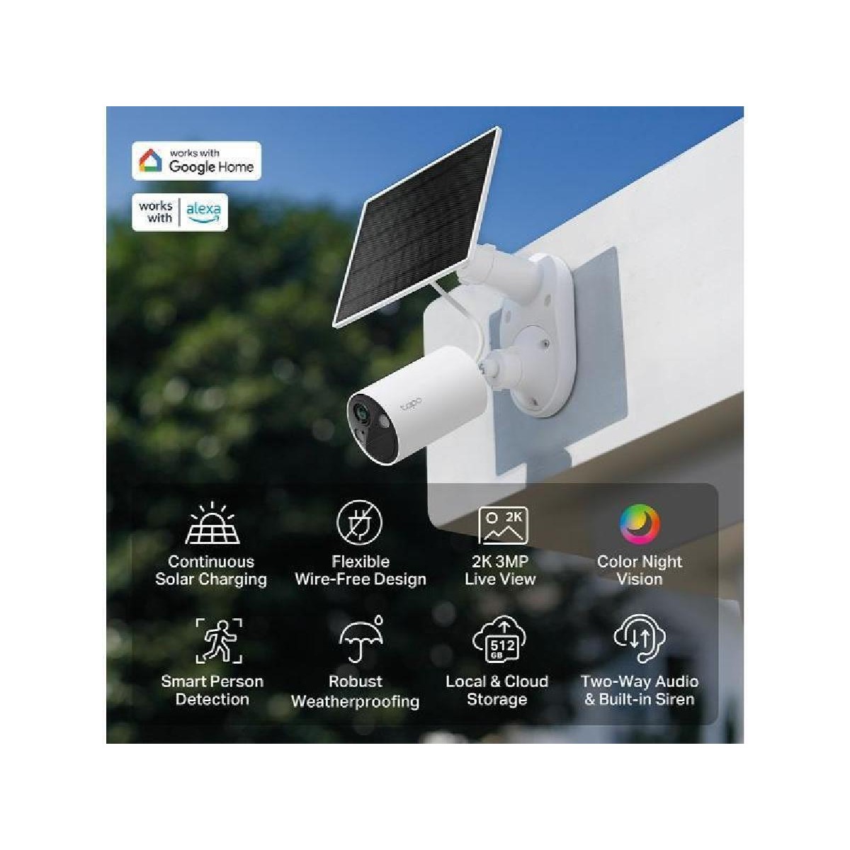 TP-Link Tapo C410 KIT Ver 2.20 IP Κάμερα Ασφαλείας 4MP 2K Wi-Fi με Ηλιακό Πάνελ για Εξωτερικό Χώρο TP-Link Tapo C410 KIT Ver 2.20 IP Κάμερα Ασφαλείας 4MP 2K Wi-Fi με Ηλιακό Πάνελ για Εξωτερικό Χώρο