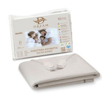 Dream Moudros 920005 Μονό Ηλεκτρικό Υπόστρωμα Λευκό 60W 75x155 (Ελληνικής Κατασκευής-10ετή εγγύηση)
