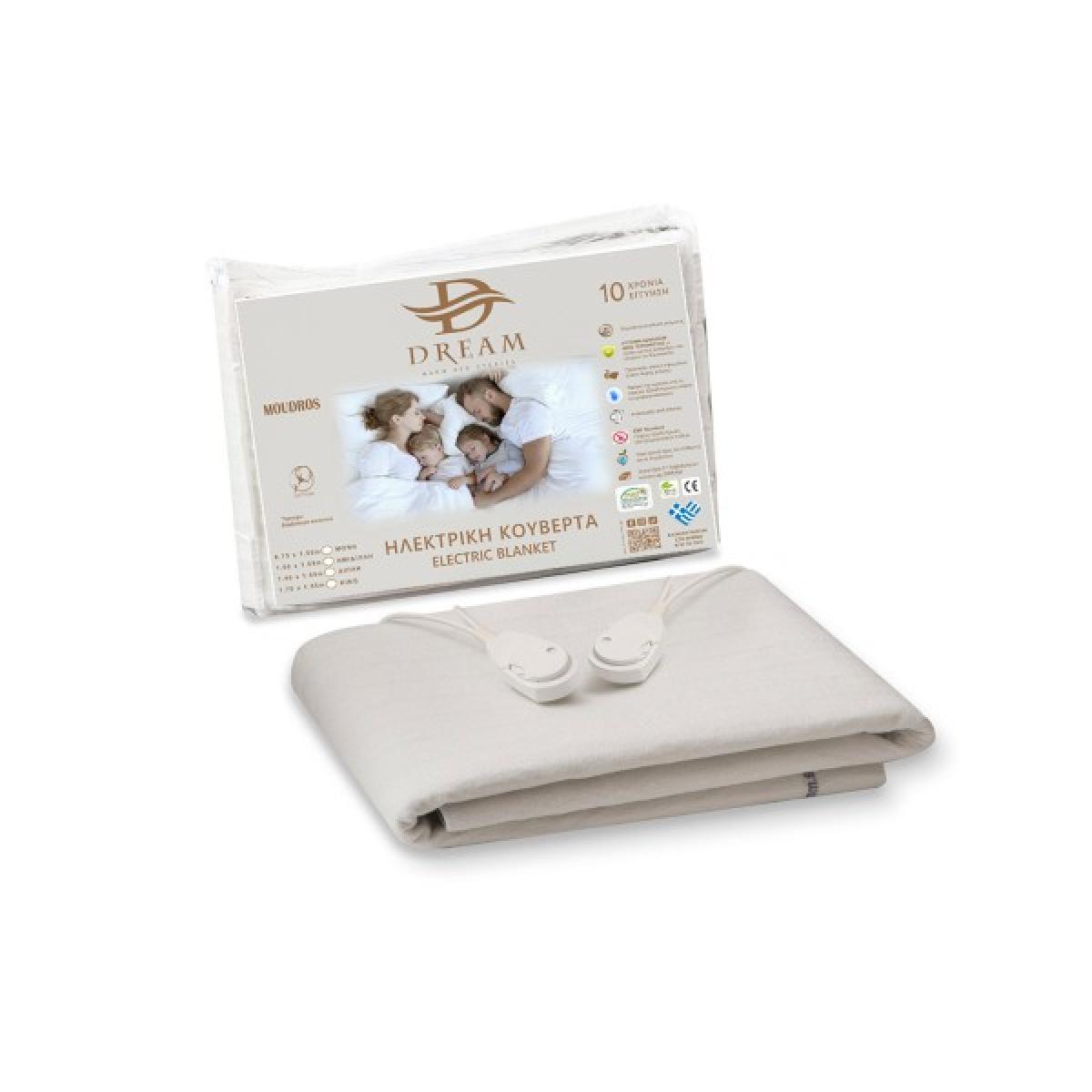 Dream Moudros 920008 Υπέρδιπλο Ηλεκτρικό Υπόστρωμα Λευκό 2x60 watt 170x155cm (Ελληνικής Κατασκευής-10ετή εγγύηση) Dream Moudros 920008 Υπέρδιπλο Ηλεκτρικό Υπόστρωμα Λευκό 2x60 watt 170x155cm (Ελληνικής Κατασκευής-10ετή εγγύηση)