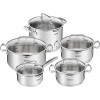 Tefal Duetto+ G719SA55 Σετ Κατσαρολών 10τμχ Ανοξείδωτες με Γυάλινα Καπάκια Tefal Duetto+ G719SA55 Σετ Κατσαρολών 10τμχ Ανοξείδωτες με Γυάλινα Καπάκια