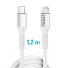 Zanae καλώδιο USB-C σε Apple Lightning 1.2m Λευκό 3A Zanae καλώδιο USB-C σε Apple Lightning 1.2m Λευκό 3A