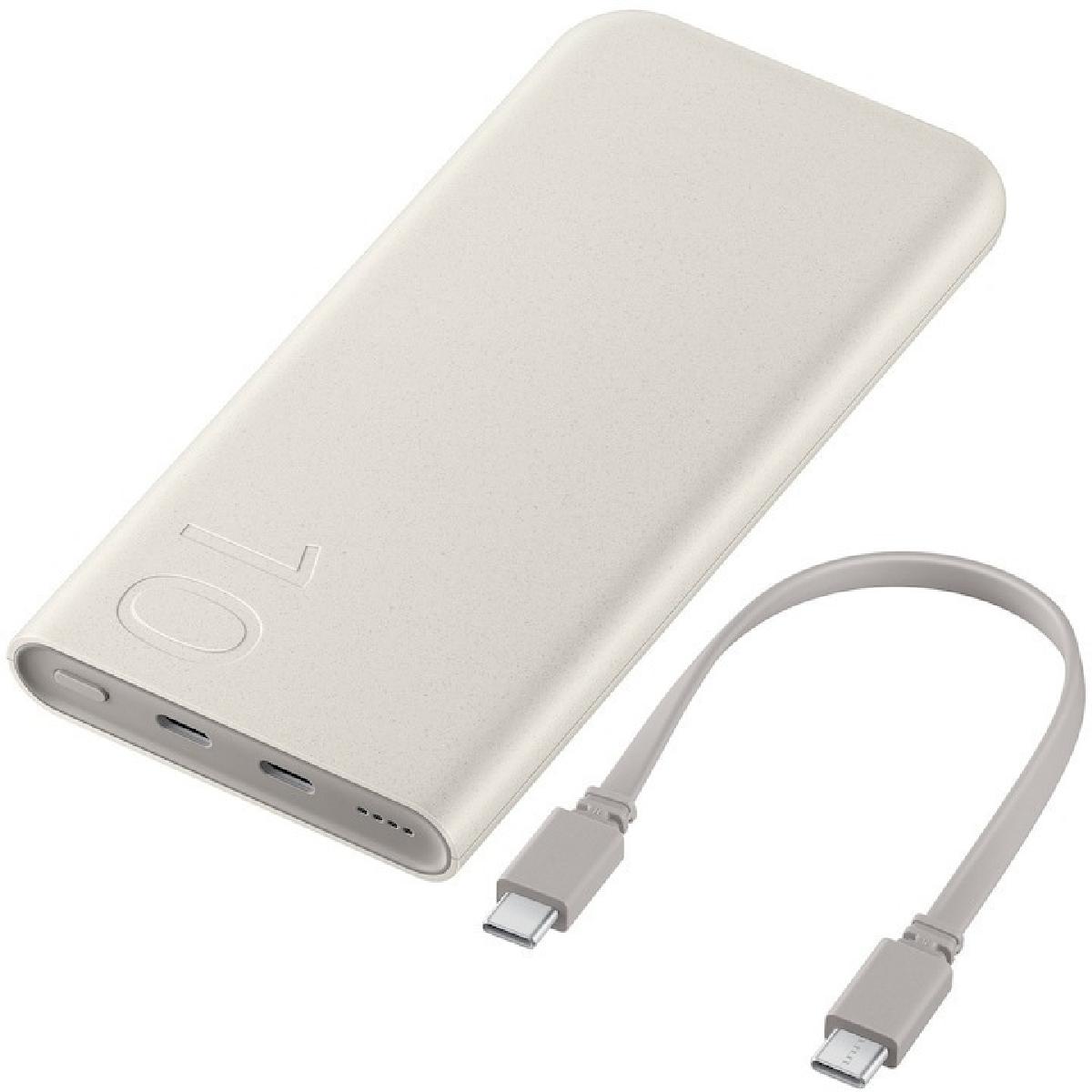Samsung EB-P3401XUEGWW Power Bank 10.000mAh 25W με 2 θύρες USB-C beige Samsung EB-P3401XUEGWW Power Bank 10.000mAh 25W με 2 θύρες USB-C beige