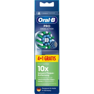 Oral-B Pro CrossAction Ανταλλακτικές Κεφαλές 4+1 white (249119) Oral-B Pro CrossAction Ανταλλακτικές Κεφαλές 4+1 white (249119)