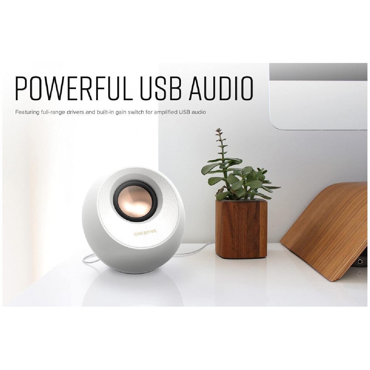 Creative Pebble V3 Ηχεία Υπολογιστή 2.0 με Bluetooth 8 watt white Creative Pebble V3 Ηχεία Υπολογιστή 2.0 με Bluetooth 8 watt white