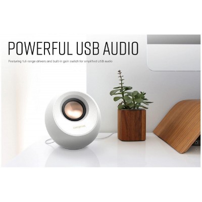 Creative Pebble V3 Ηχεία Υπολογιστή 2.0 με Bluetooth 8 watt white