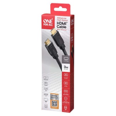 One For All CC5030 Premium High Speed HDMI Cable 3 m