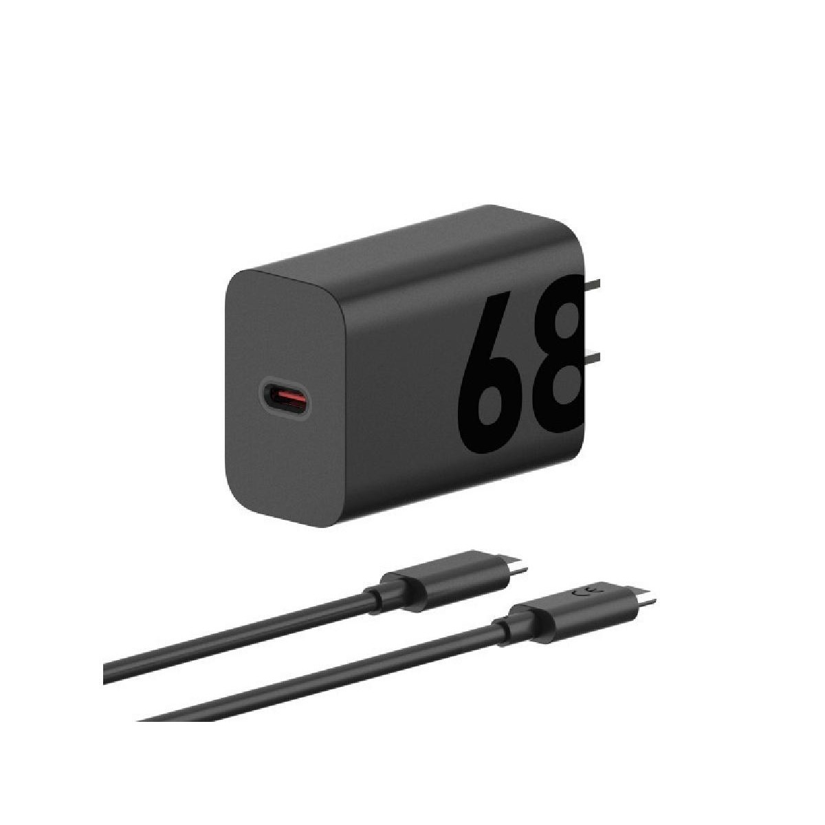 Motorola MC-682N TurboPower charger 68 watt USB-C to USB-C with cable black Motorola MC-682N TurboPower charger 68 watt USB-C to USB-C with cable black