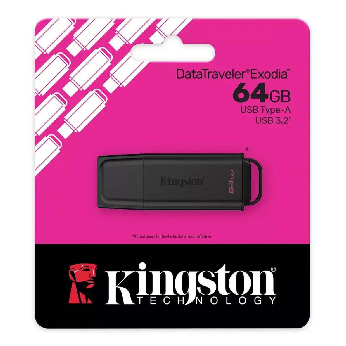 Kingston DataTraveler Exodia 64GB USB Stick 3.2 Gen 1 black (DTXG2/64GB) Kingston DataTraveler Exodia 64GB USB Stick 3.2 Gen 1 black (DTXG2/64GB)