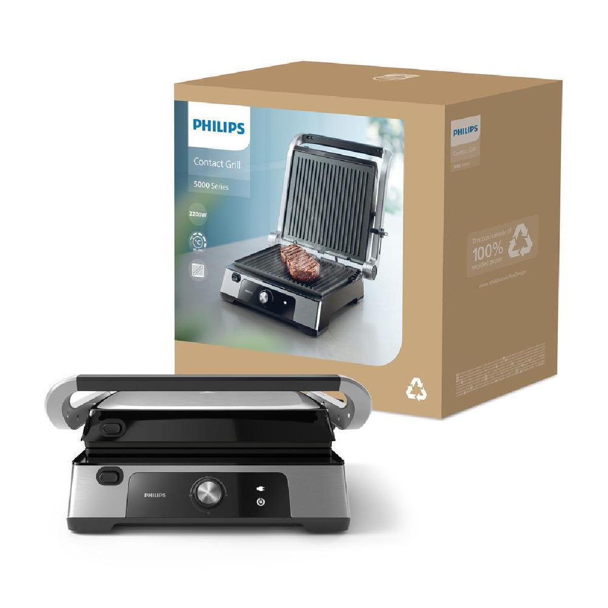 Philips HD6301/90 Ηλεκτρική Τοστιέρα Γκριλιέρα 2200 watt inox