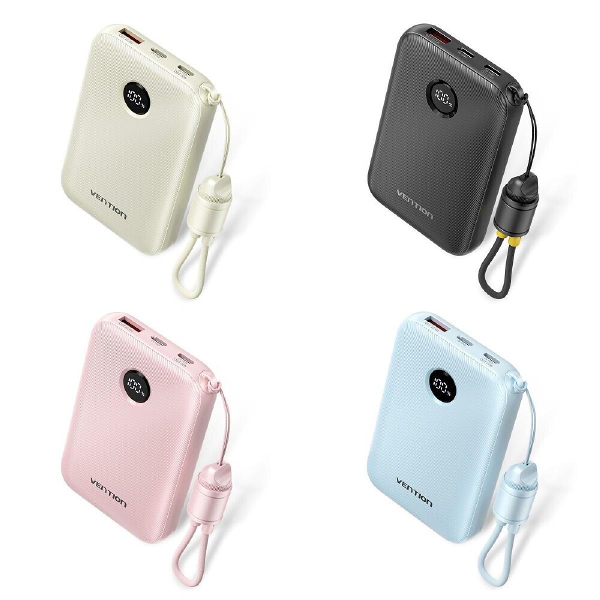 Vention Power Bank 10000mAh 22.5W με USB-A & USB-C light blue (FKAL0-C) Vention Power Bank 10000mAh 22.5W με USB-A & USB-C light blue (FKAL0-C)