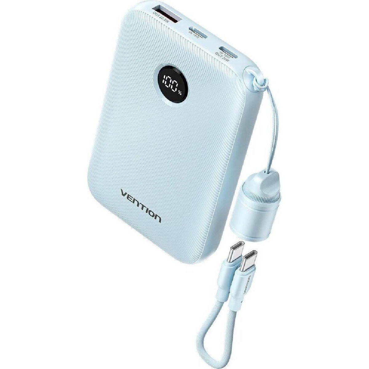 Vention Power Bank 10000mAh 22.5W με USB-A & USB-C light blue (FKAL0-C) Vention Power Bank 10000mAh 22.5W με USB-A & USB-C light blue (FKAL0-C)