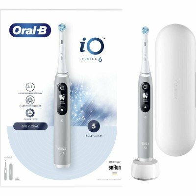 Oral-B iO Series 6 Ηλεκτρική Οδοντόβουρτσα με Έξυπνο Αισθητήρα Πίεσης Grey Opal